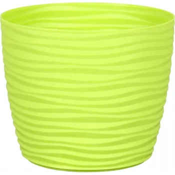 Obal na květináč Obal na květník SAHARA PRIMULE plastový matný d11x9cm, zelený