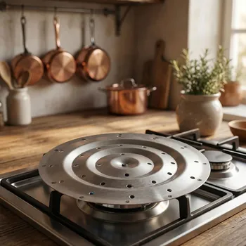 Plotýnka na hořák PRIMPOL 16 cm stříbrná