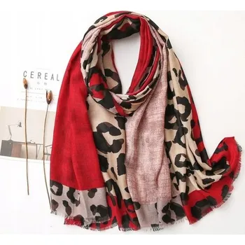 Šátek Šátek Leopard - Červený KP-12095