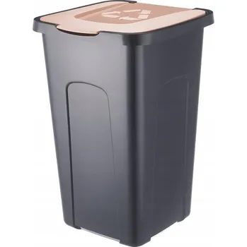 Odpadkový koš Koš na tříděný odpad BIO ODPAD 50l hnědý