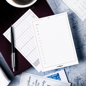 Kalendář Plánovací karty - denní todo