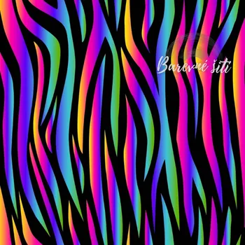 Úplet Duhová zebra (E) 0,59m/ks (Top kvalitní úplet Bella digitisk)