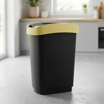 Odpadkový koš Koš na odpadky s výklopným víkem ALTOM DESIGN 50 l žlutý