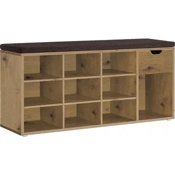 Botník Botník botník artisan se zásuvkou, sedákem a policemi do předsíně