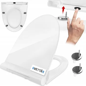 WC sedátko VETTÄ bílé polypropylenové sedátko