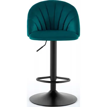 Jídelní židle Moderní otočná jídelní židle s měkkým čalouněním Quasar Zelená