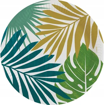 Party nádobí Talířky Tropické Havajské listy 23 cm, 8 ks