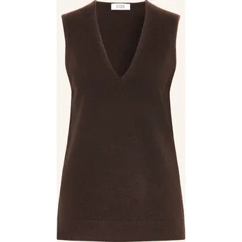 Dámská vesta Cos Bezrukávník, tmavě hnědá