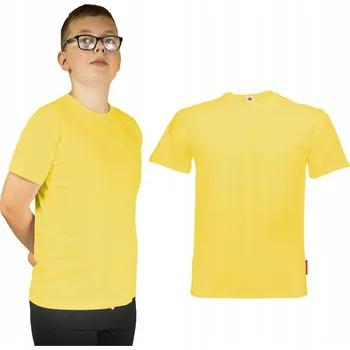 Chlapecké tričko Marcinkowski dětské tričko žluté bavlna velikost 128