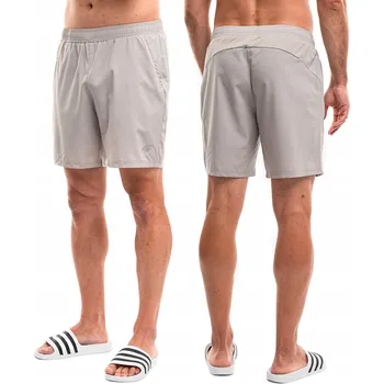 Pánské oblečení KRÁTKÉ pánské sportovní KRAŤASY 4F na trénink, rychleschnoucí, khaki, velikost L