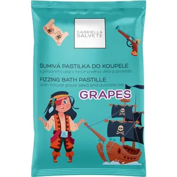 Koupelová pěna Gabriella Salvete Fizzing Bath Pastille - Šumivá pastilka do koupele 40 g - Grapes