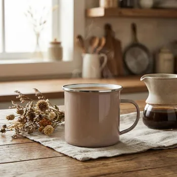 Smaltovaný hrnek ALTOM DESIGN 700 ml taupe