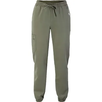 Dámské kalhoty Dámské kalhoty do pasu jogger - olivová barva - XL