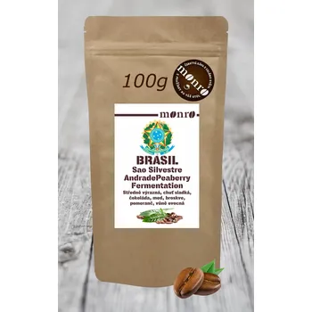 Káva BRASIL SAO SILVESTRE PEABERRY ANDRADE FAMILY KÁVA ARABICA