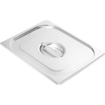 Víko s výřezem na úchyt a naběračku GN 2/3, PROFI (Víko nerez PROFI, GN 2/3, ÚCHYT, NABĚRAČKA)