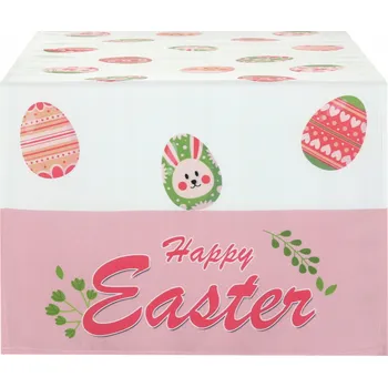 ubrus Velikonoční běhoun na stůl 40x140 cm - sváteční s motivem vajíček