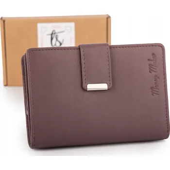 Peněženka Money Maker peněženka z pravé kůže fialová - dámská