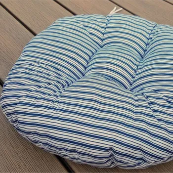 Podsedák Sedák na židli kulatý - Pruhy modré