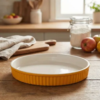 Nádoba na pečení Keramická forma na tart ALTOM DESIGN FUSION SOLAR 24 cm žlutá