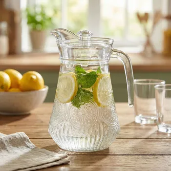 Skleněná konvice s víkem ALTOM DESIGN DAISY 1,2 l