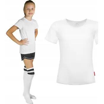 Dětská móda Marcinkowski dětské tričko bílé bavlna velikost 116