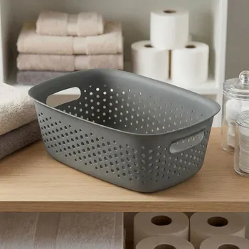 Úložný box Plastová dóza na skladování MOXOM OPENSTORE 3,5 l šedá