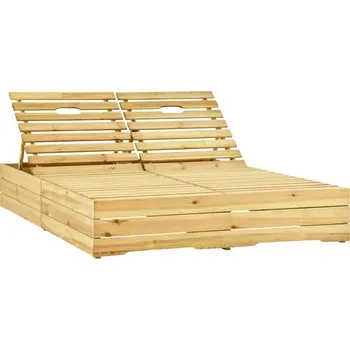 Zahradní lehátko Lehátko dřevěné červené Petromila