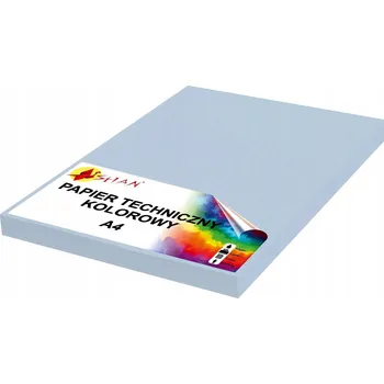 Kancelářský papír Technický papír A4 160g, pastelově modrý, 50 listů