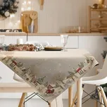 Vánoční ubrus 140x180 cm z gobelínové tkaniny - vzor