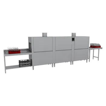 Myčka nádobí Myčka tunelová 270, studená voda, výstup vpravo, rekuperace pro osmotickou vodu | RM - XT 270 R XTRCO