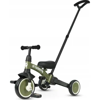 Dětská tříkolka Qplay Stager 3-v-1 zelená Tříkolka