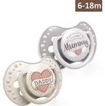 LOVI Dudlík silikonový dynamický I LOVE 6-18m (2ks)