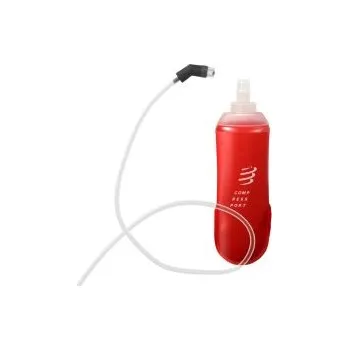 Láhev COMPRESSPORT Ergoflask 500 ml + Tube Červená láhev