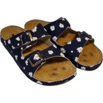 Dámské pantofle Mediline - Dámské pantofle S182.002 - blue flower Velikost: 38