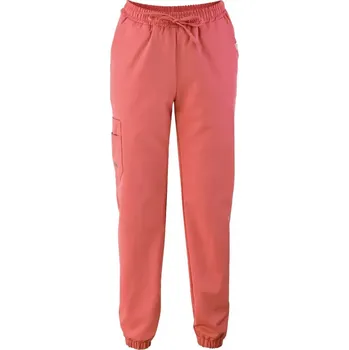 Dámské kalhoty Dámské kalhoty do pasu jogger - lososová barva - XL