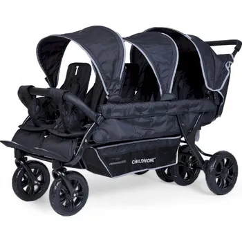 Kočárek Childhome Sixseater Black Šestimístný kočárek + fólie