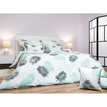 Povlečení bavlna Peříčka mentolová 140x200, 70x90 cm II.jakost