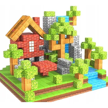 ostatní stavebnice STAVEBNICE dárek pro děti 100 KOSTEK + 2 LIDÉ