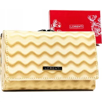 Peněženka Lorenti dámská peněženka z pravé kůže zlatá