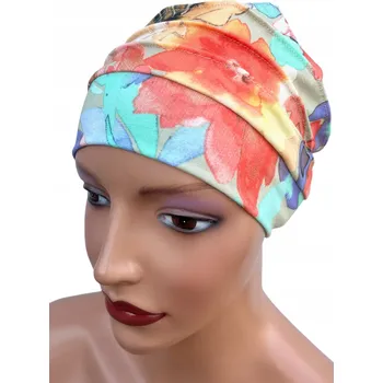 Čepice Eva Design turban viskóza vícebarevný univerzální velikost