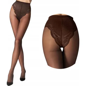 Dámské oblečení Punčocháče hnědé punčocháče 40 den mocca polomatné, tenké, modelující Legs 3-M