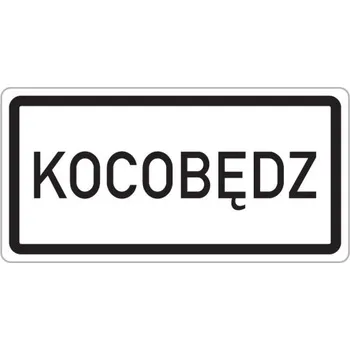 Dopravní značka Dopravní značka IZ4c - Obec v jazyce národnostní menšiny