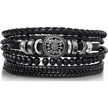 Náramek Pánské náramky Abraham - Černá KP-32943