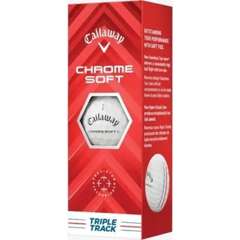Golfový míček Golfové míčky CALLAWAY CHROME SOFT 2024 (bílé, TripleTrack, 3 ks)