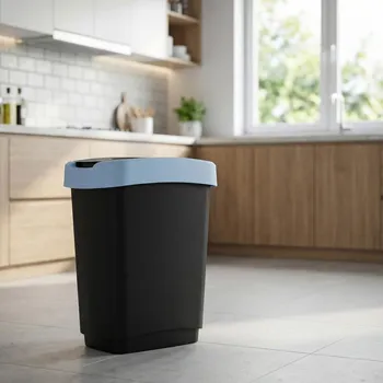 Odpadkový koš Koš na odpadky s tlačeným víkem ALTOM DESIGN 50 l modrý