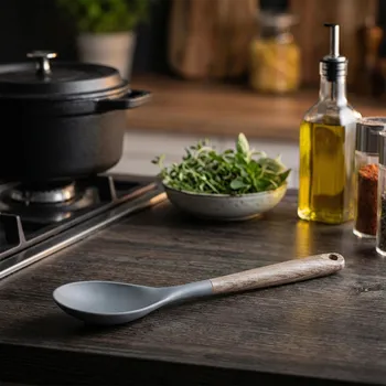 Příbor Kuchyňská lžíce VALDINOX 35,5 cm šedá