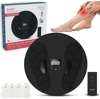 Masážní přístroj Stimulátor krevního oběhu s EMS TENS Masážní Přístroj na nohy Elektroterapie Terapio