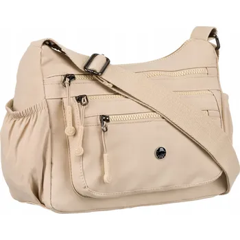 Kabelka Béžová polyester taška kabelka přes rameno Peterson