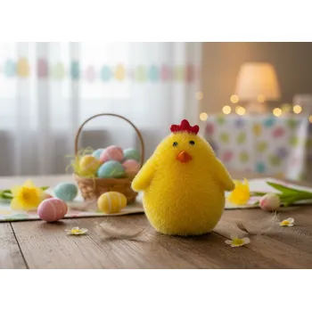 Velikonoční dekorace Velikonoční figurka DIDI žluté kuřátko 5x7 cm Výška 7 cm 883045