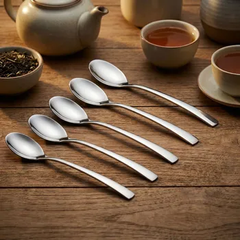 Příbor Čajové lžičky ALTOM DESIGN FUTURE NEW stříbrné 6 ks